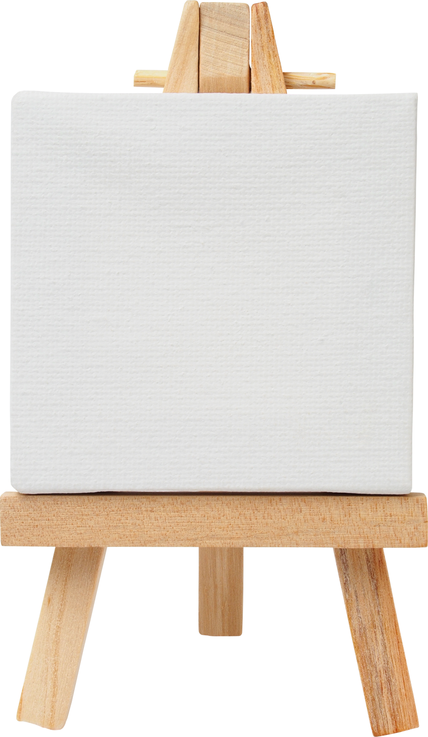 Easel and Canvas Isolated 